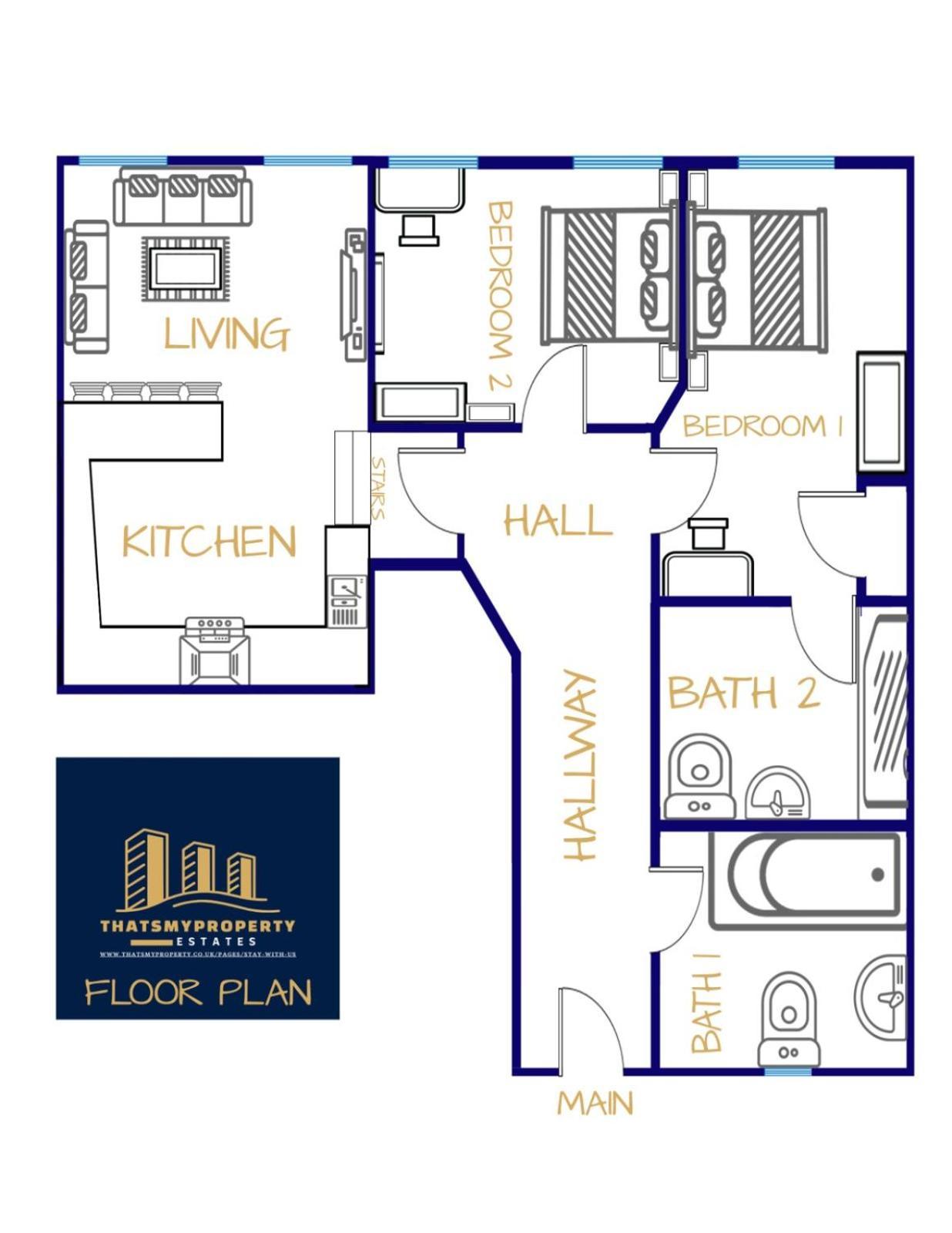 Luxe - 4 Beds - Sleeps 6 People - Apartment